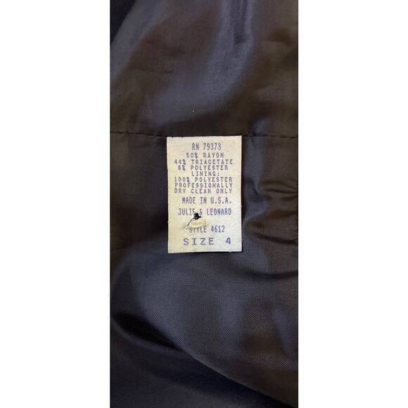 Vintage Cache Sz 4 Black Halter Straps Silky Trim Front Slit Lined Bandage Maxi - Picture 15 of 16